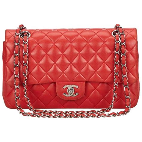 chanel red classic flap gold hardware|chanel handbags.